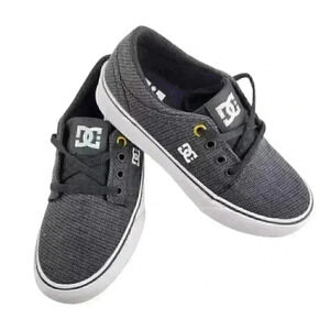 DC Trase TX SE Skate Shoe Youth Size1 Gray/Whit
